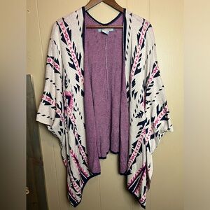 Flying Tomato Cream and Pink Patterned Cardigan